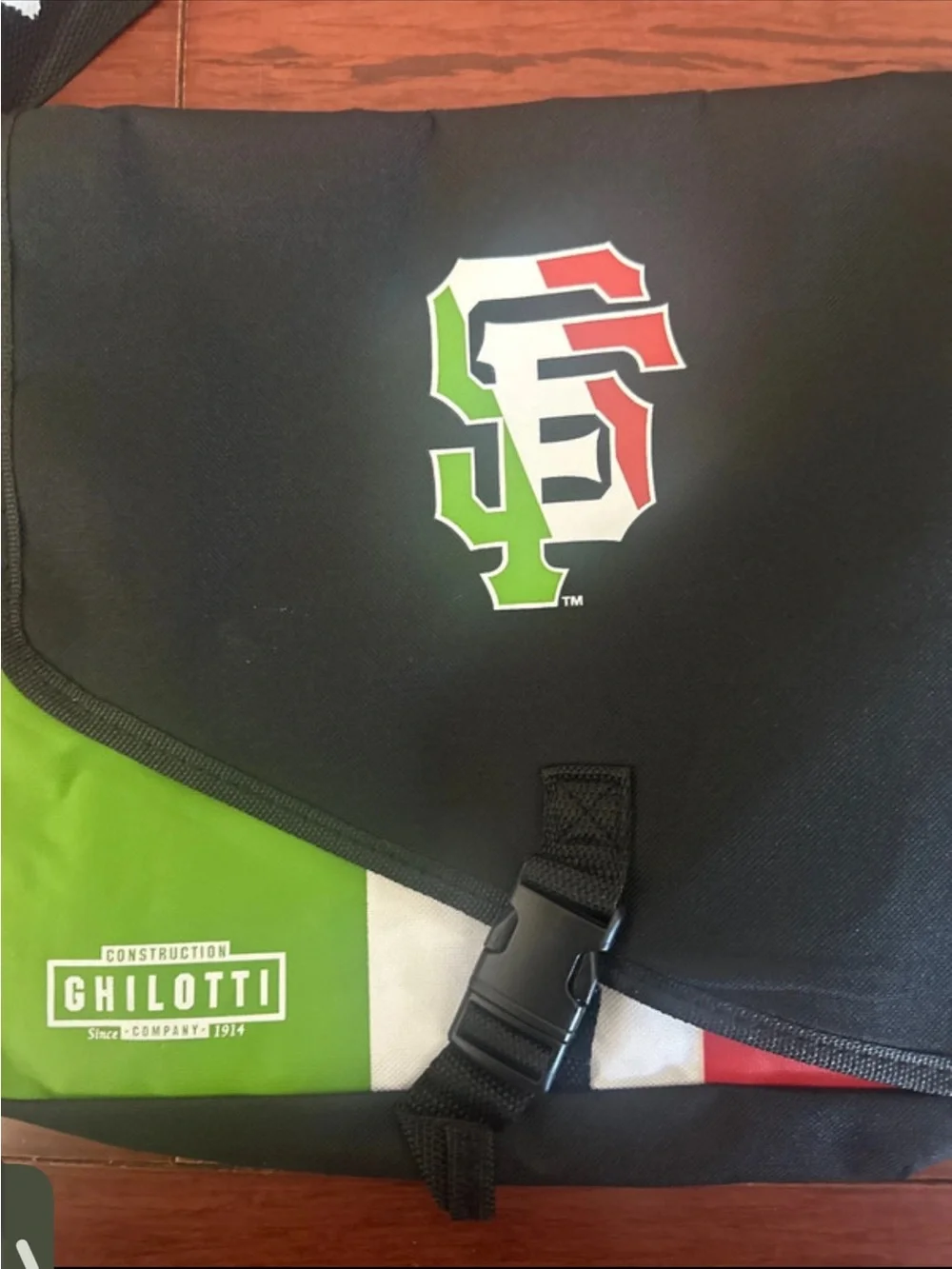 SF Giants MLB Italian Heritage Night Messenger Bag - SGA Brand New